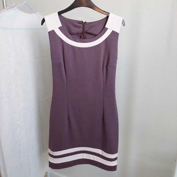 Burgundy Fitted Dress & Bolero Set - Picture 3 of 12